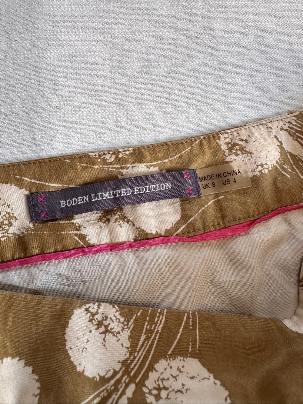 BODEN Silk Pleated Knee-Length Skirt | 4 - Picture 7 of 11